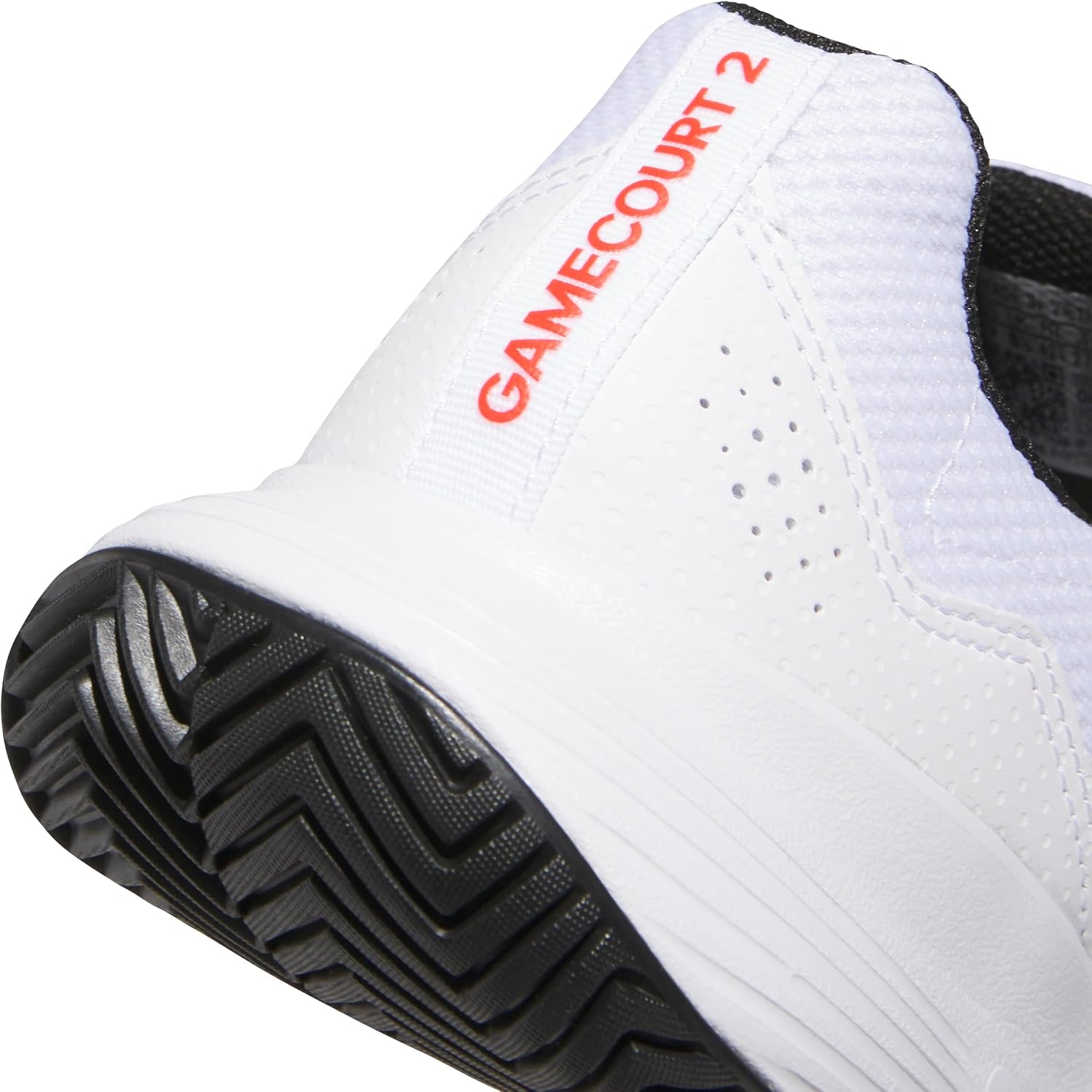 image:imageadidas Mens Gamecourt 2 Tennis ShoesWhiteLucid RedBlack