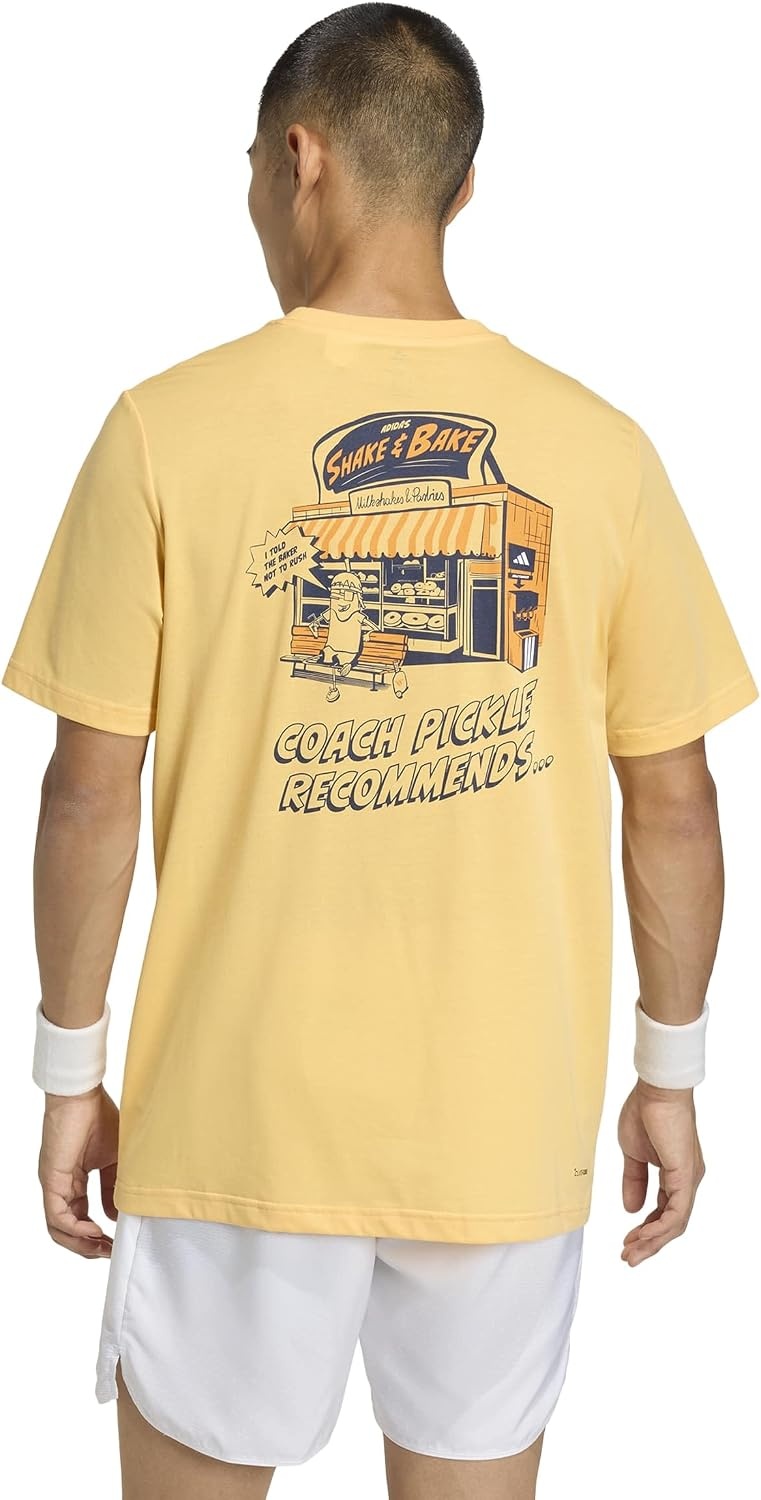 image:imageadidas Mens Pickleball Graphic TShirtSemi Impact Orange