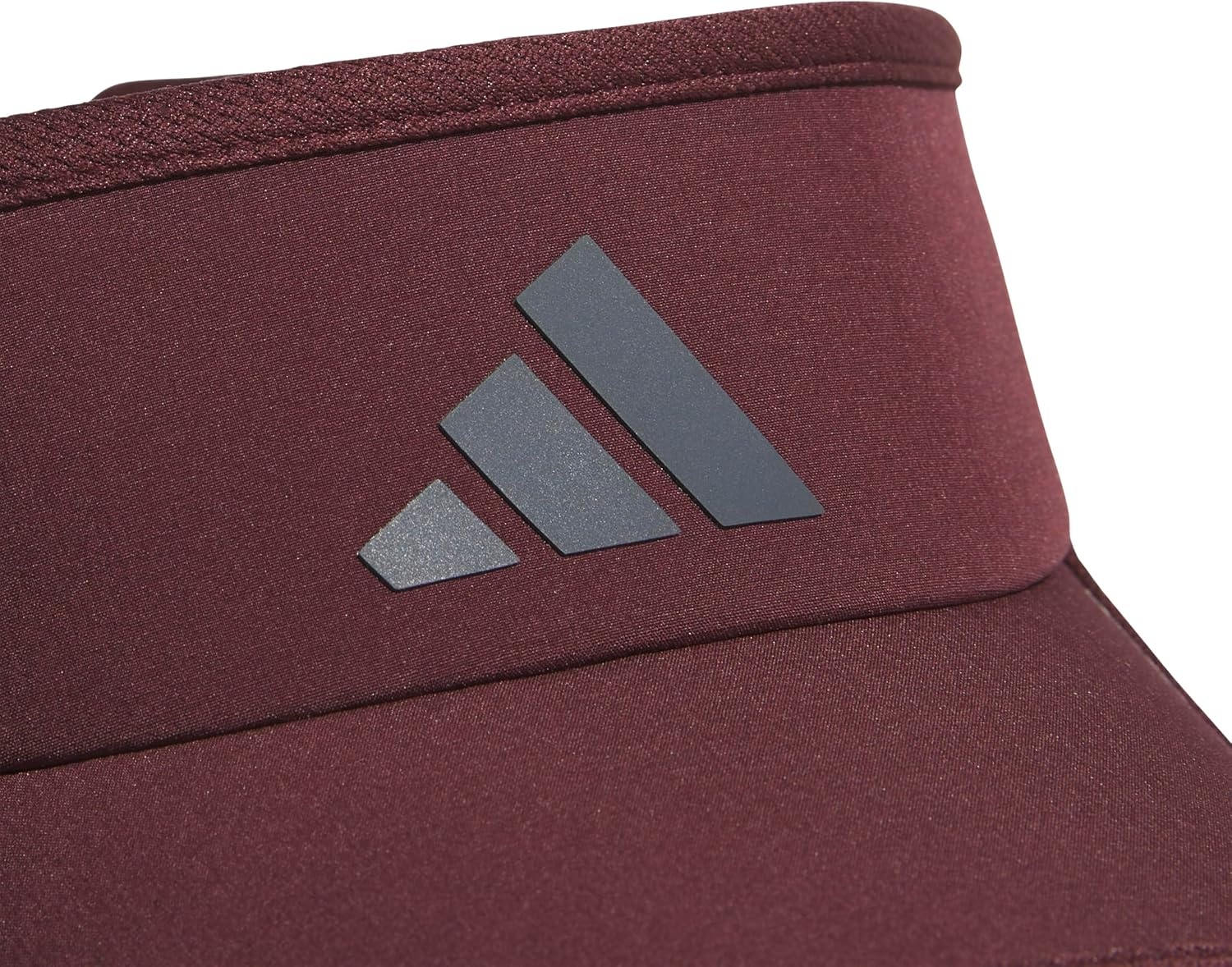 image:imageadidas Mens Superlite Visor OpenTop Design MoistureWicking Sweatband Adjustable Fit 3Stripes Side Detail DialIn Your Fit AllDay Sun ComfortAurora Ruby RedOnix Grey3