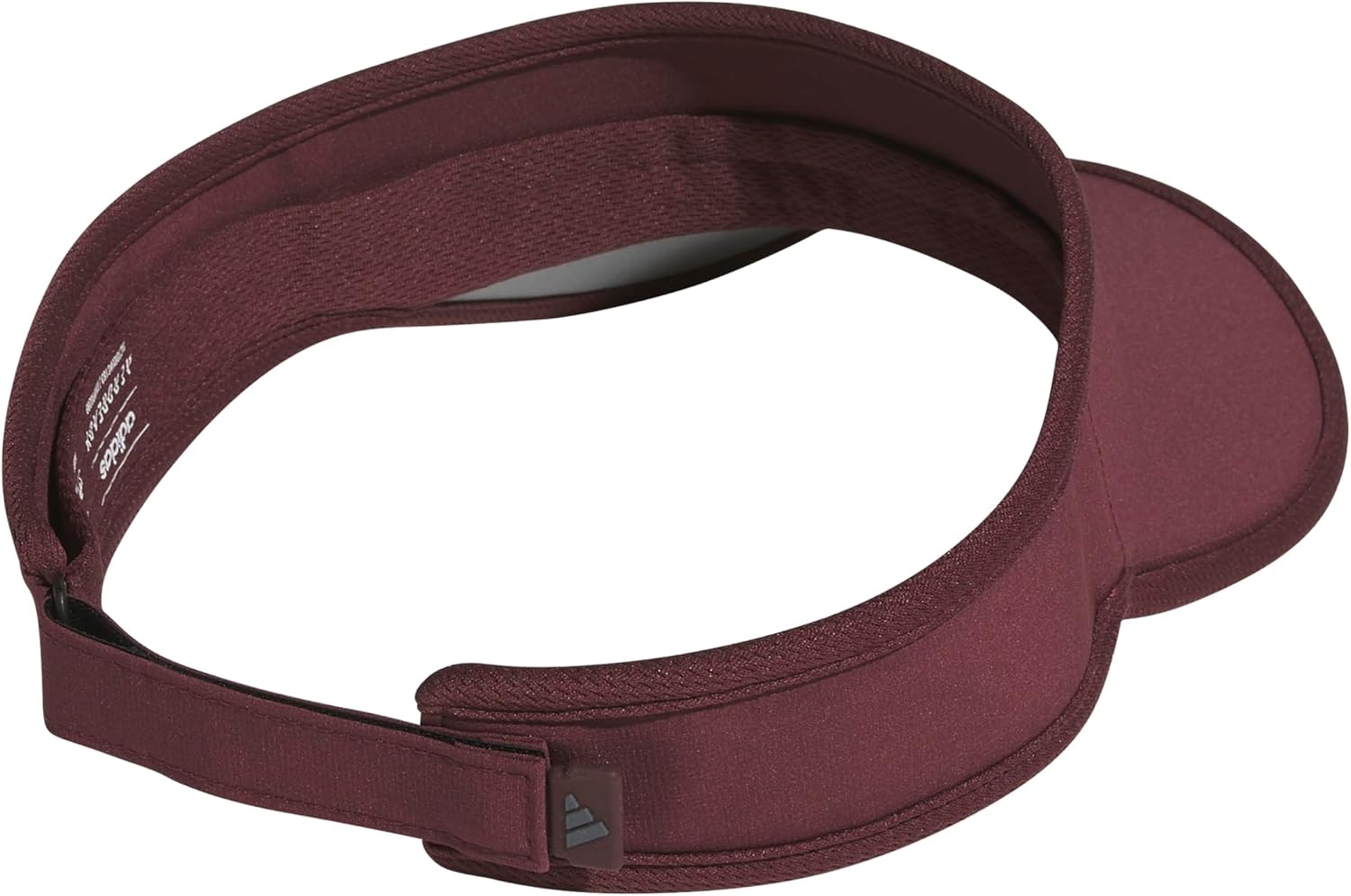image:imageadidas Mens Superlite Visor OpenTop Design MoistureWicking Sweatband Adjustable Fit 3Stripes Side Detail DialIn Your Fit AllDay Sun ComfortAurora Ruby RedOnix Grey3