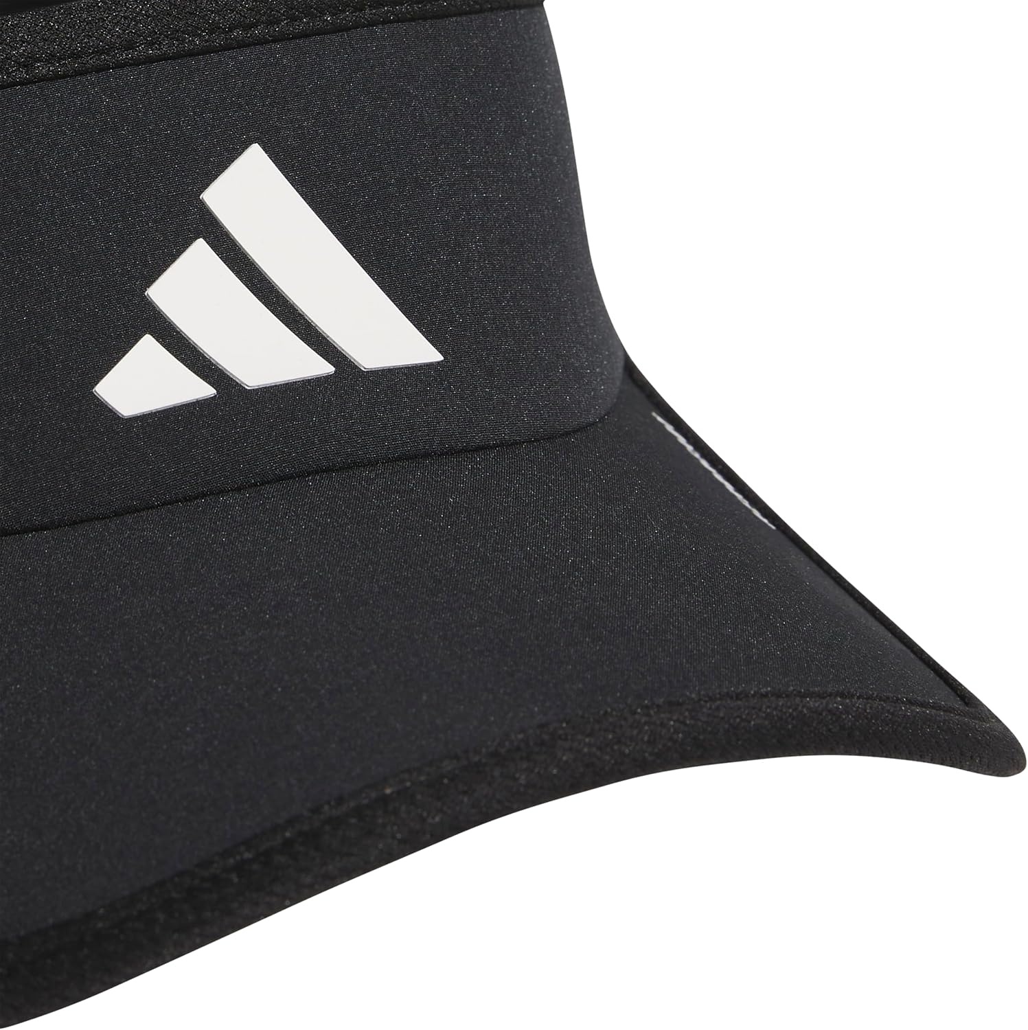 image:imageadidas Mens Superlite Visor OpenTop Design MoistureWicking Sweatband Adjustable Fit 3Stripes Side Detail DialIn Your Fit AllDay Sun ComfortBlackWhite3