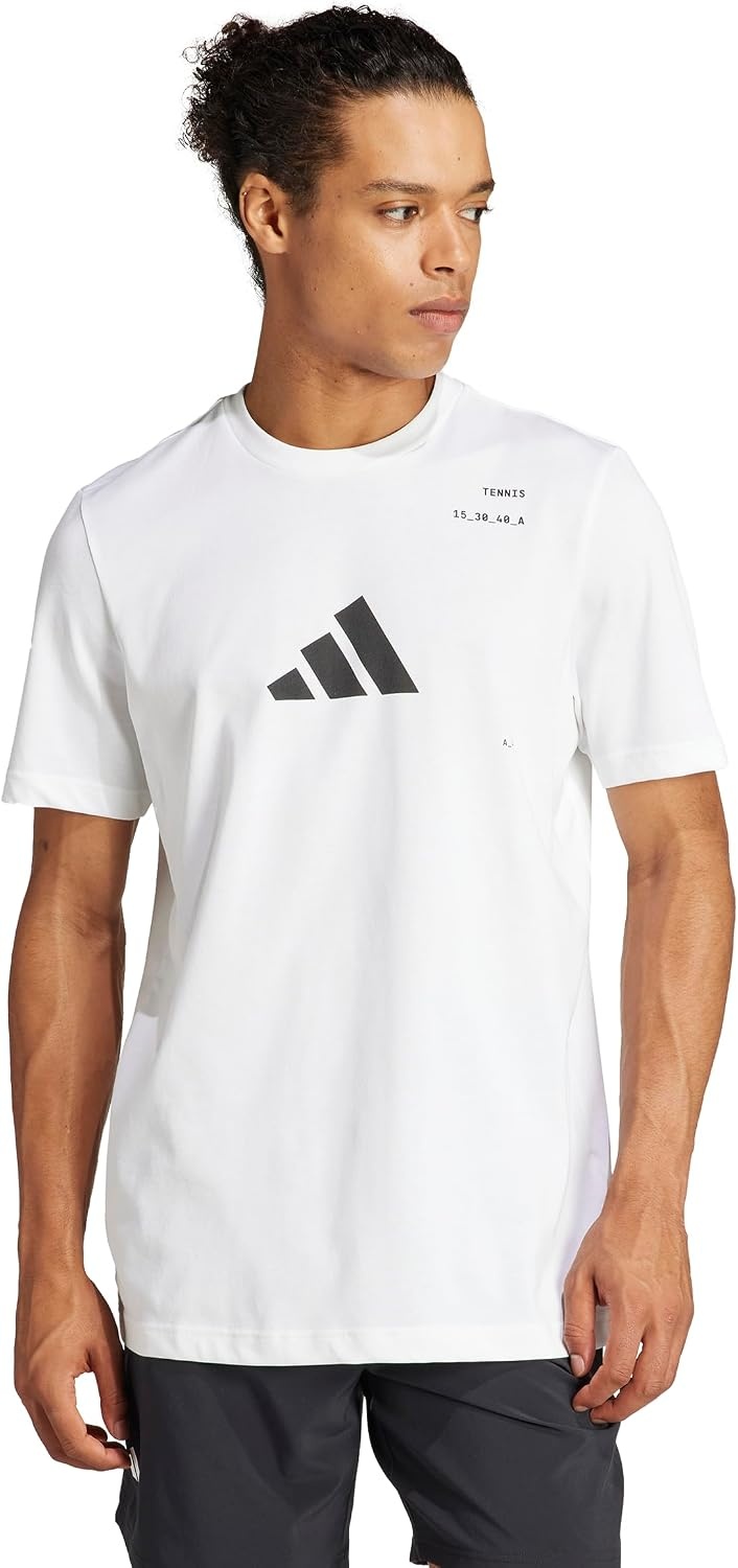 image:imageadidas Mens Tennis Graphic TShirtWhite