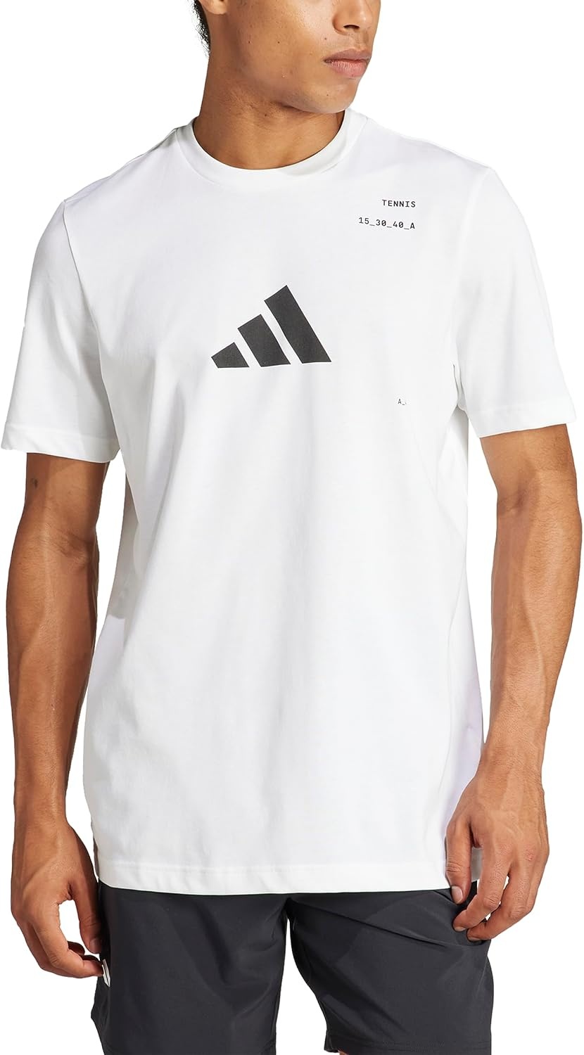image:imageadidas Mens Tennis Graphic TShirtWhite