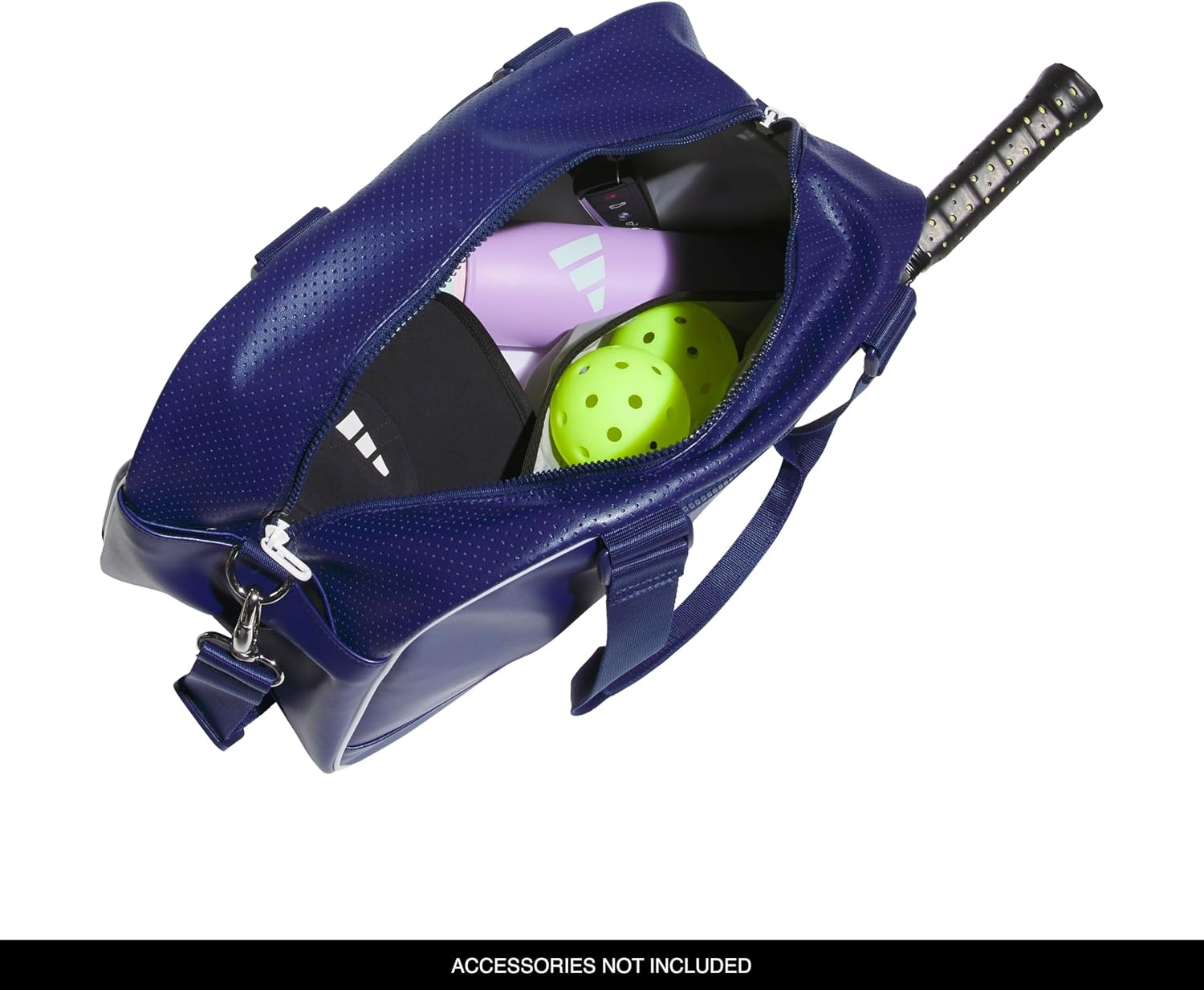 image:imageadidas Pickleball Tote Bag Roomy Interior Holds Your Paddle Internal Ball Pocket Hangs On The Fence Holds Your Hydration Everyday amp Court ReadyDark BlueWhite