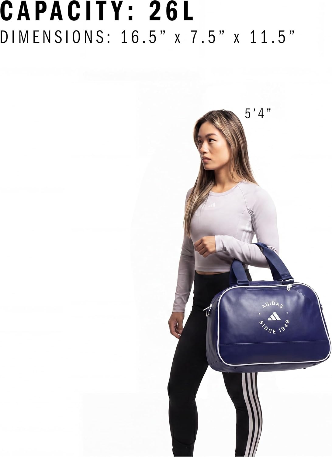 image:imageadidas Pickleball Tote Bag Roomy Interior Holds Your Paddle Internal Ball Pocket Hangs On The Fence Holds Your Hydration Everyday amp Court ReadyDark BlueWhite