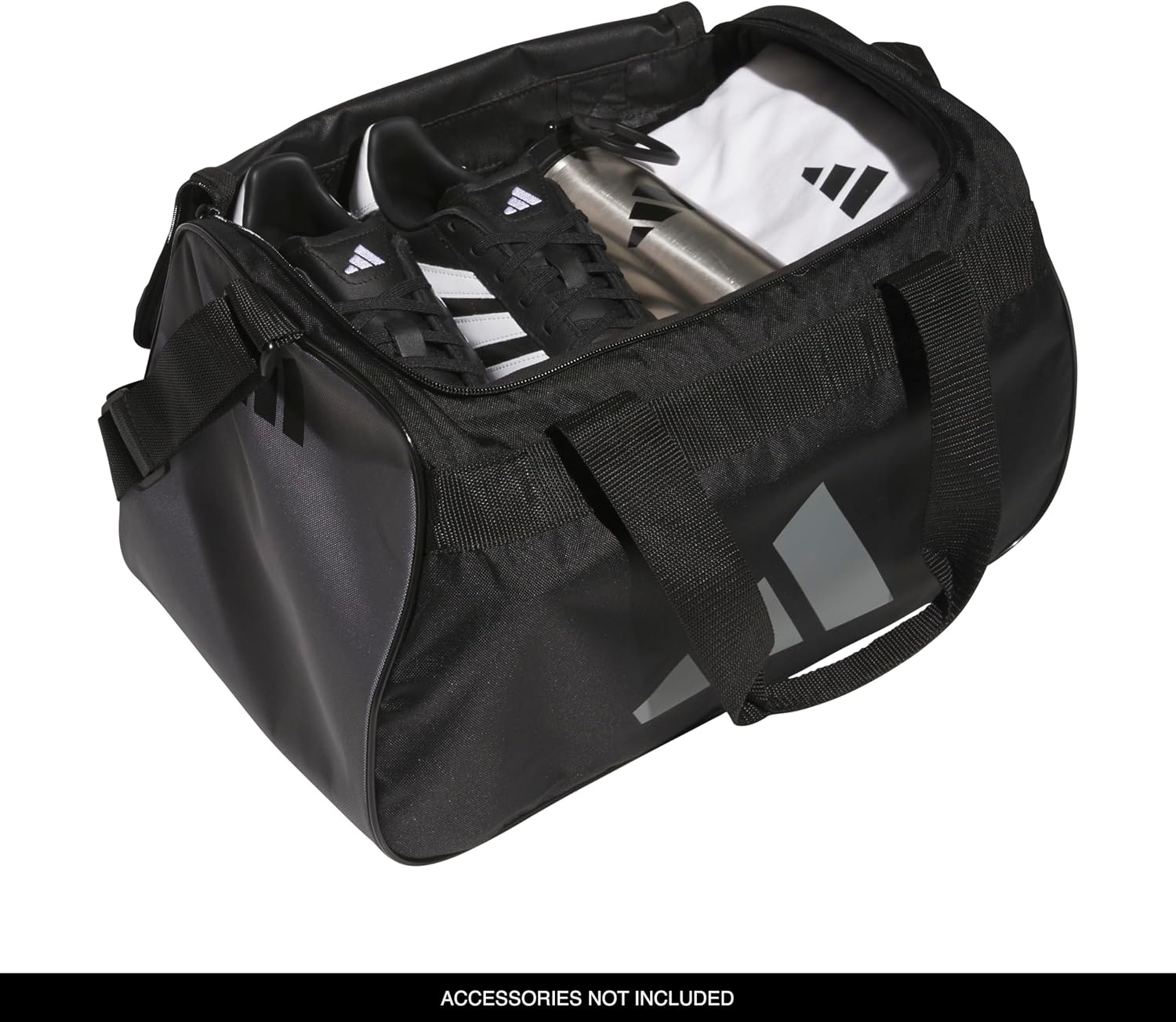 image:imageadidas Power Gym Bag Lightweight Small Duffel Blush PinkWhiteHalo Silver Grey OSFABlackGrey Four