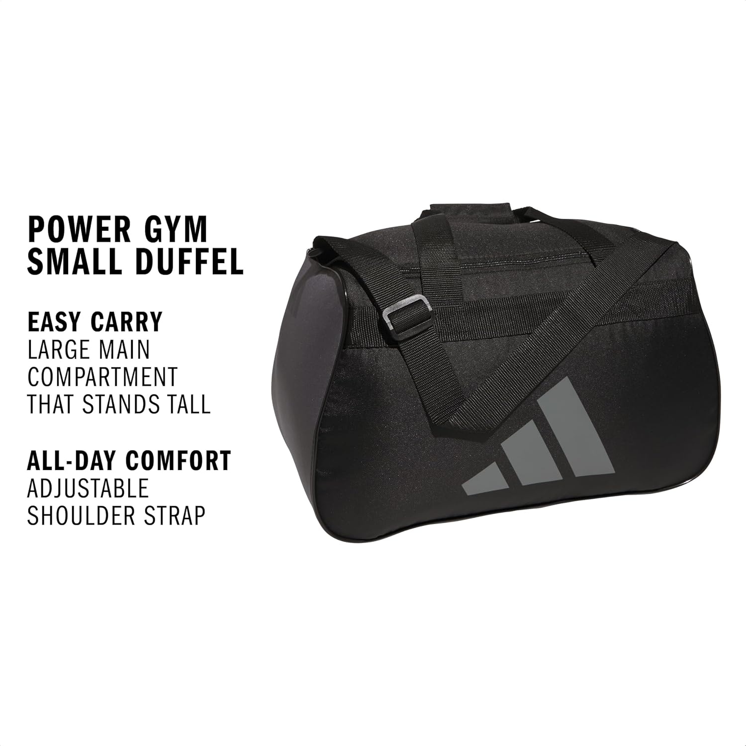 image:imageadidas Power Gym Bag Lightweight Small Duffel Blush PinkWhiteHalo Silver Grey OSFABlackGrey Four