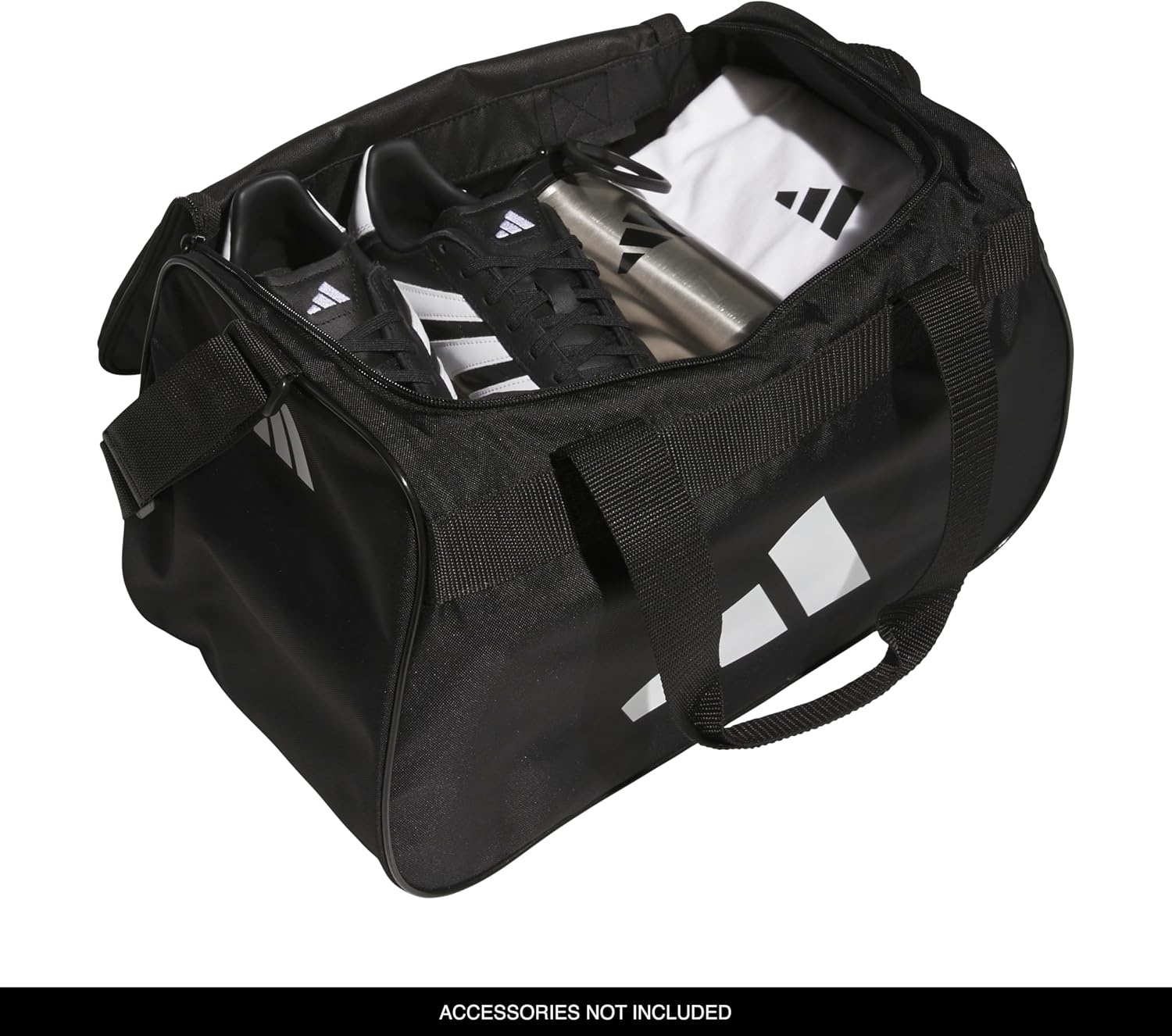 image:imageadidas Power Gym Bag Lightweight Small Duffel Blush PinkWhiteHalo Silver Grey OSFABlackWhite