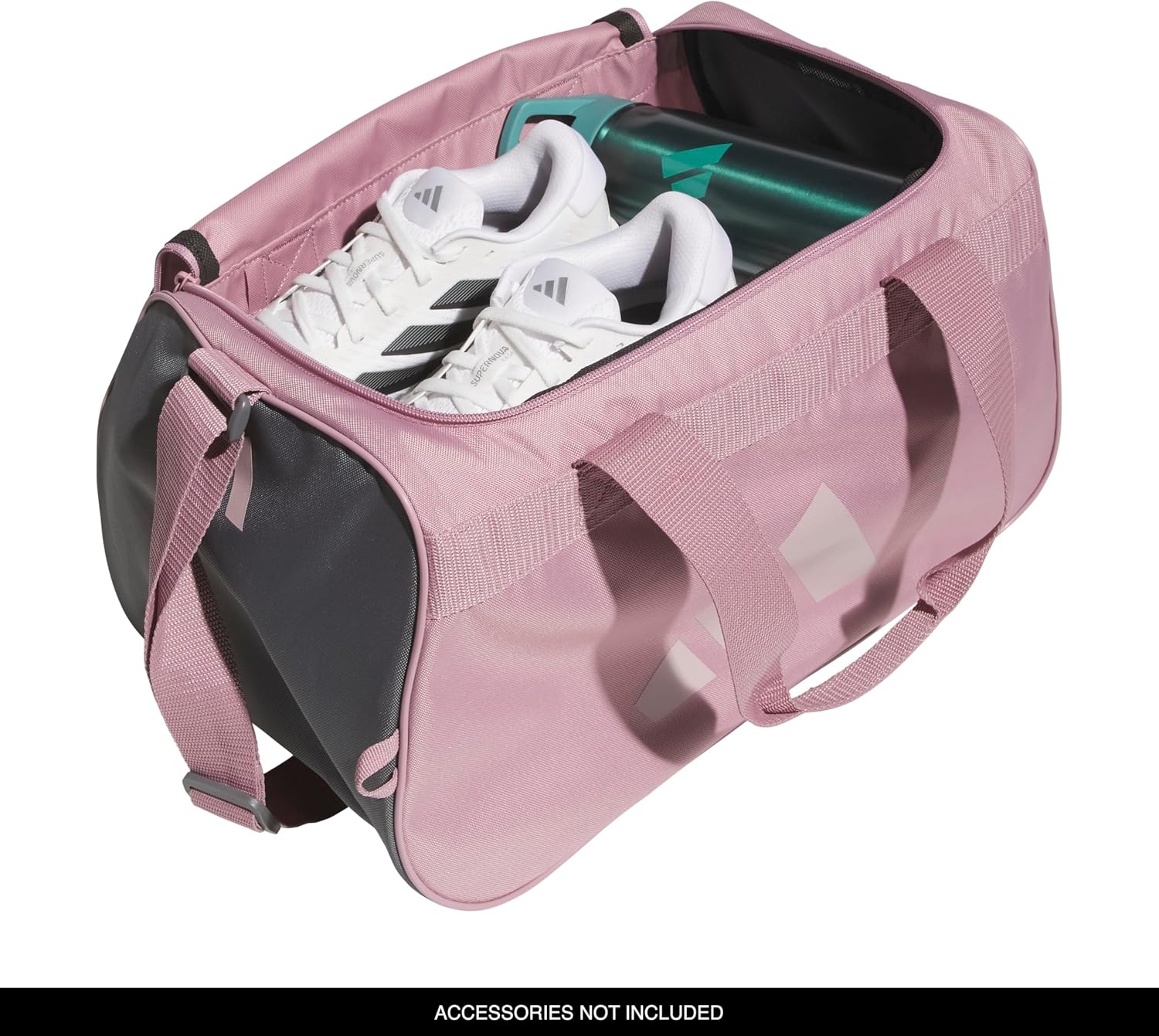 image:imageadidas Power Gym Bag Lightweight Small Duffel Blush PinkWhiteHalo Silver Grey OSFAMagic Mauve PurpleGrey Four