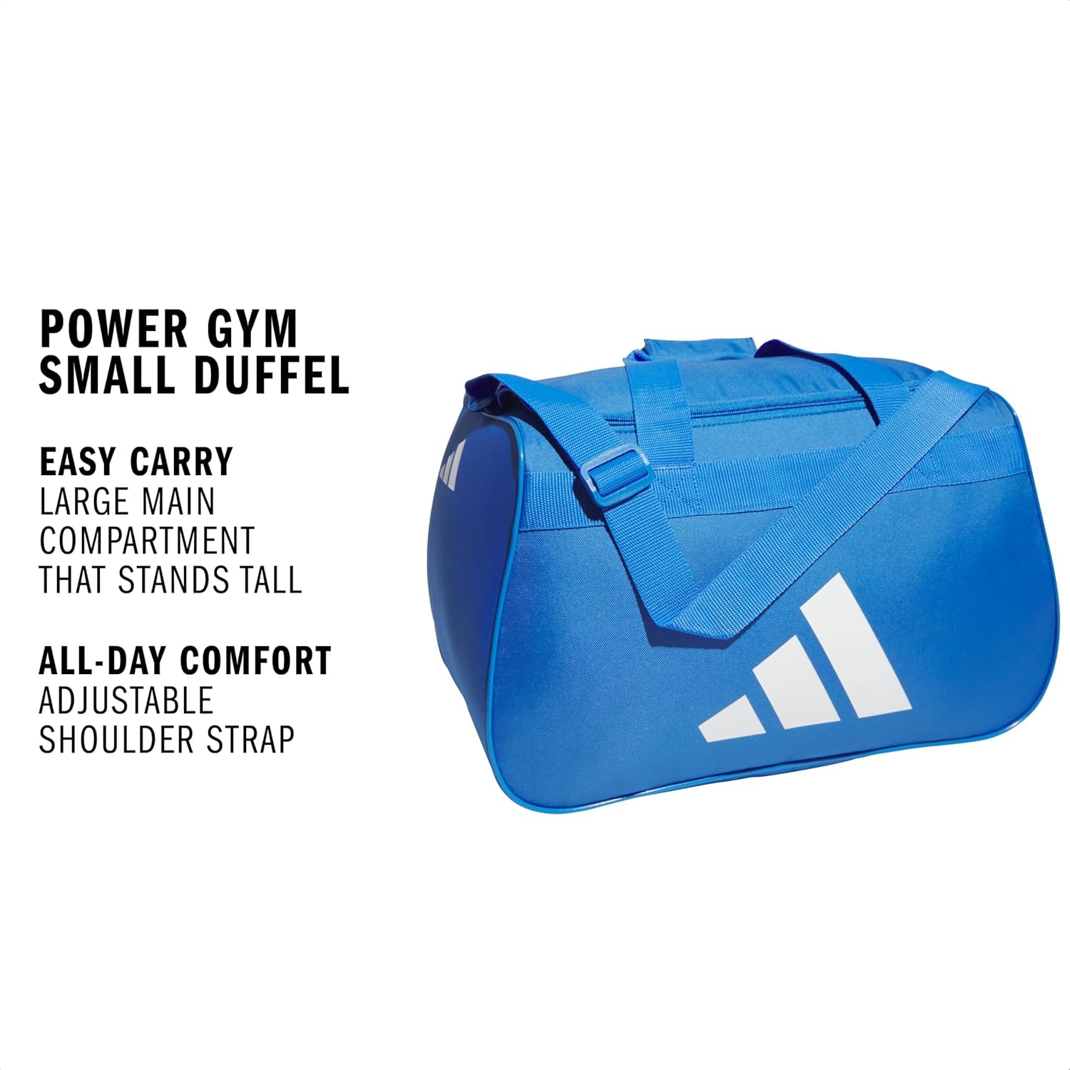 image:imageadidas Power Gym Bag Lightweight Small Duffel Blush PinkWhiteHalo Silver Grey OSFARay BlueWhite