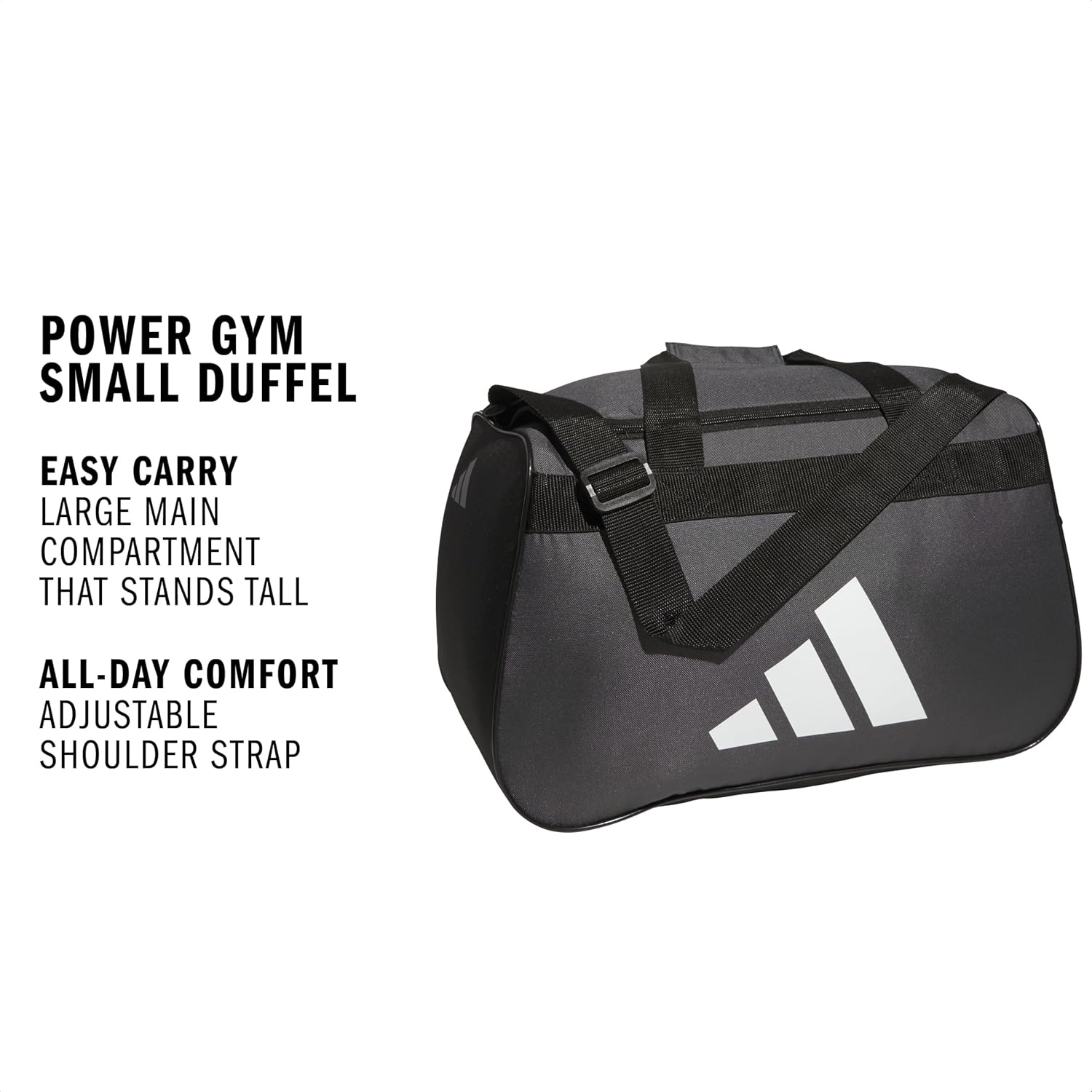 image:imageadidas Power Gym Bag Lightweight Small Duffel Blush PinkWhiteHalo Silver Grey OSFATeam Dark GreyWhiteBlack