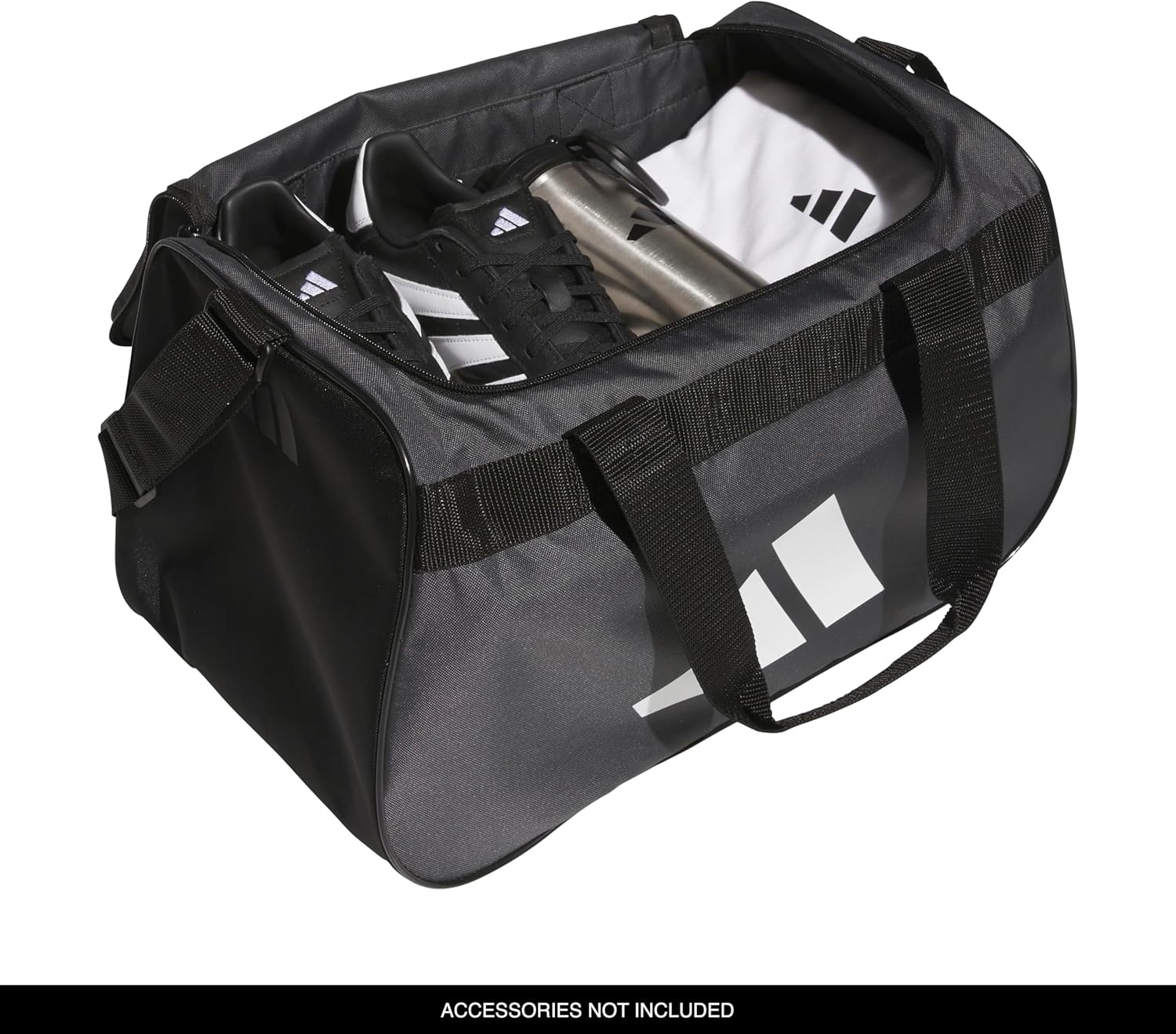 image:imageadidas Power Gym Bag Lightweight Small Duffel Blush PinkWhiteHalo Silver Grey OSFATeam Dark GreyWhiteBlack