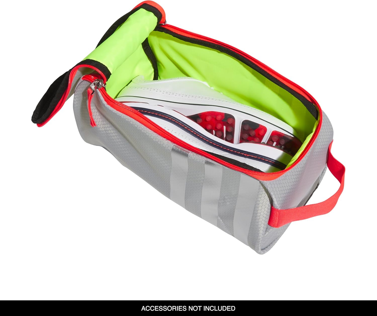 image:imageadidas Stadium 2 Team Shoe BagStone GreyLucid RedSilver MetallicWhite2