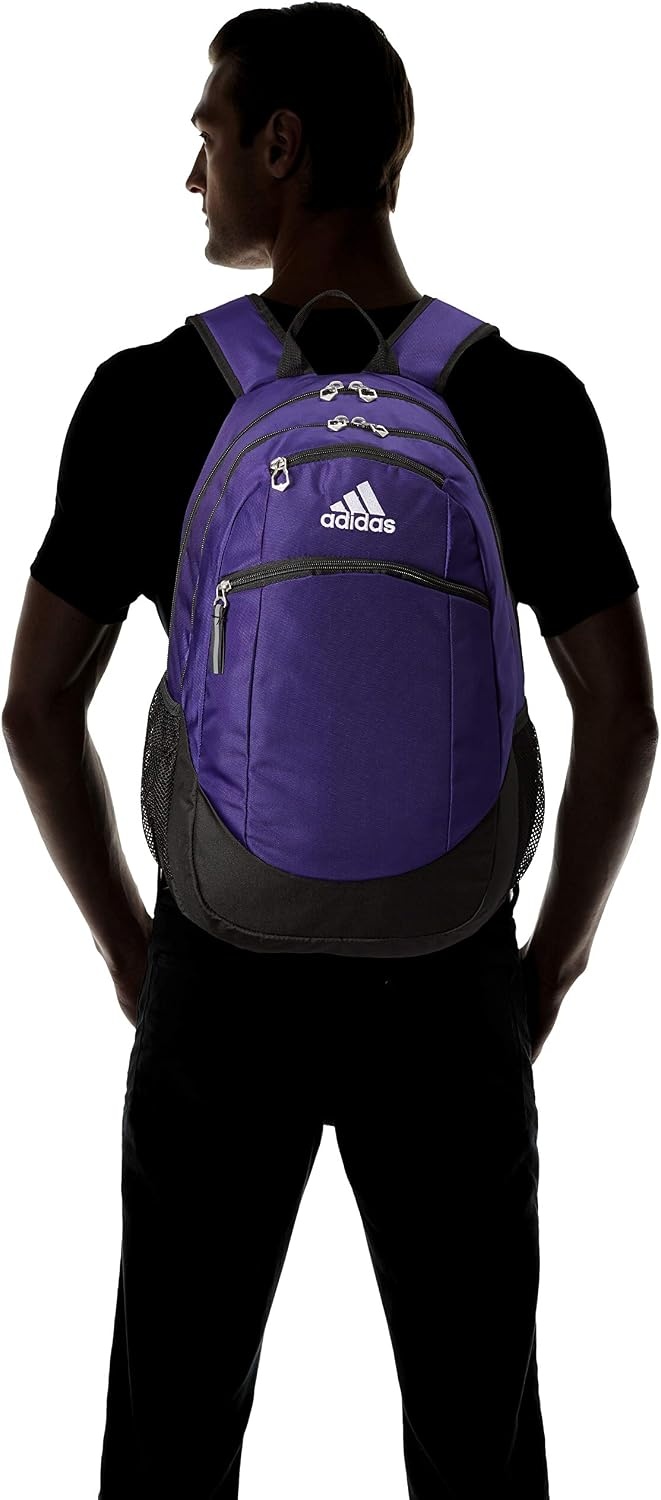 image:imageadidas Unisex Striker II Team Backpack BlackWhite One SizeCollegiate PurpleBlackWhite20 28l