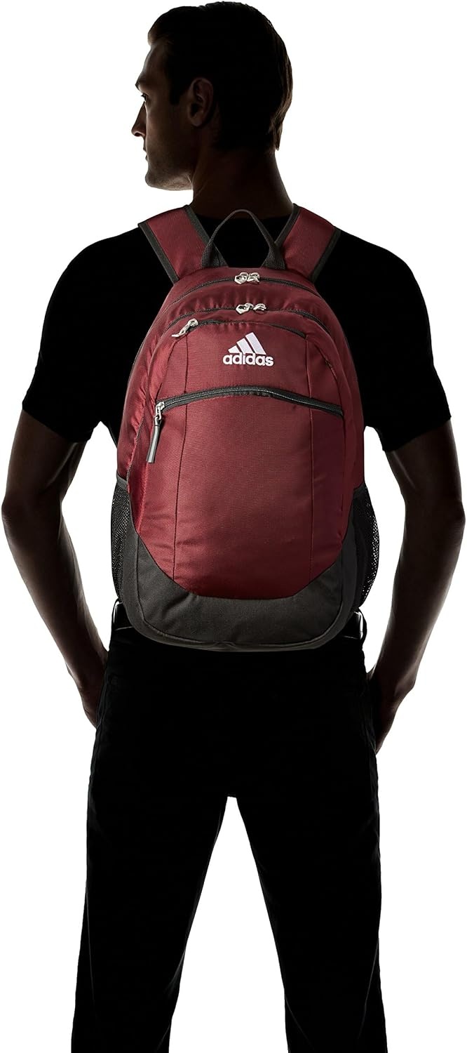 image:imageadidas Unisex Striker II Team Backpack BlackWhite One SizeMaroonBlackWhite20 28l