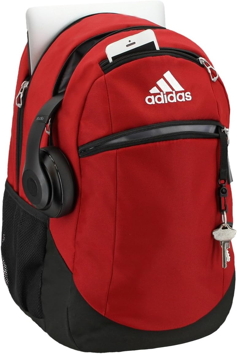 image:imageadidas Unisex Striker II Team Backpack BlackWhite One SizePower RedBlackWhite20 28l