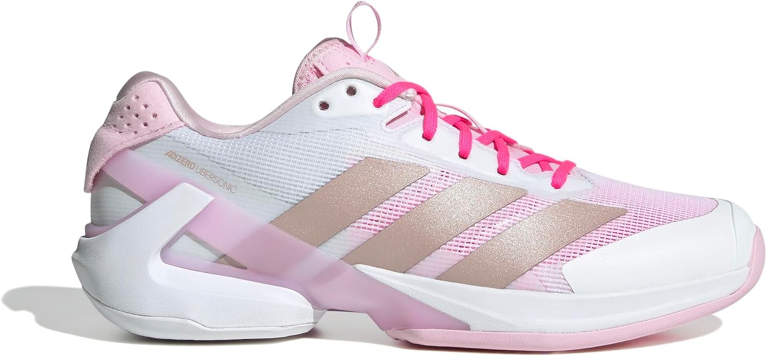 image:imageadidas Womens Adizero Ubersonic 5 Tennis ShoesWhiteAsh PearlLucid Pink