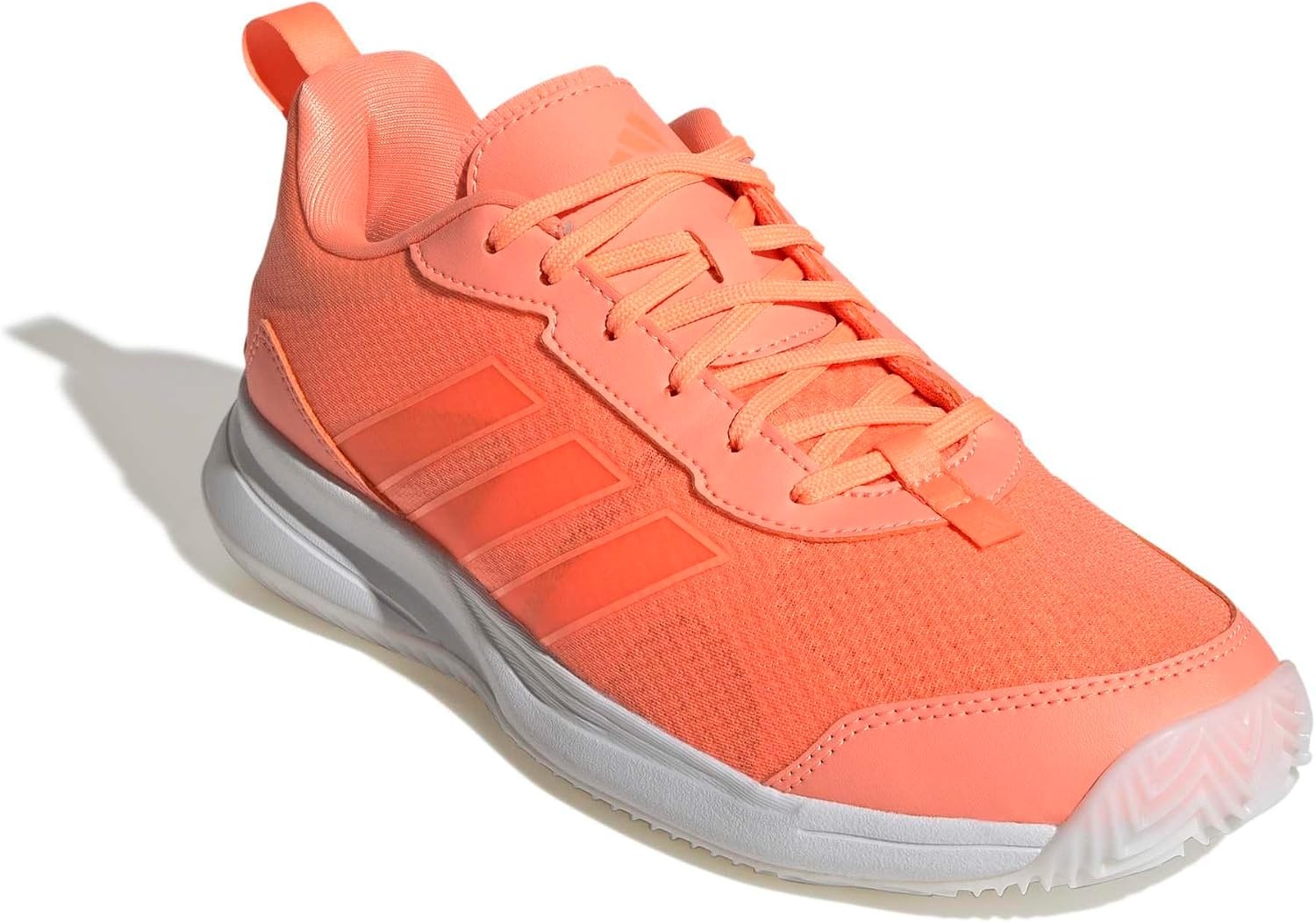 image:imageadidas Womens Avaflash Low Tennis Sneakers Shoes WhiteBeam OrangeBeam OrangeWhite