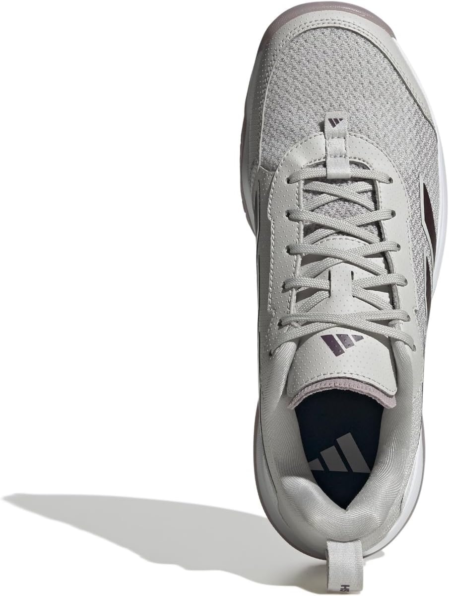 image:imageadidas Womens Avaflash Low Tennis Sneakers Shoes WhiteGreyAurora MetallicPreloved Fig