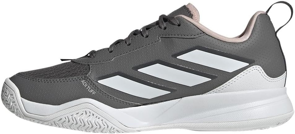 image:imageadidas Womens Avaflash Low Tennis Sneakers Shoes WhiteSandy PinkWhiteSandy Pink