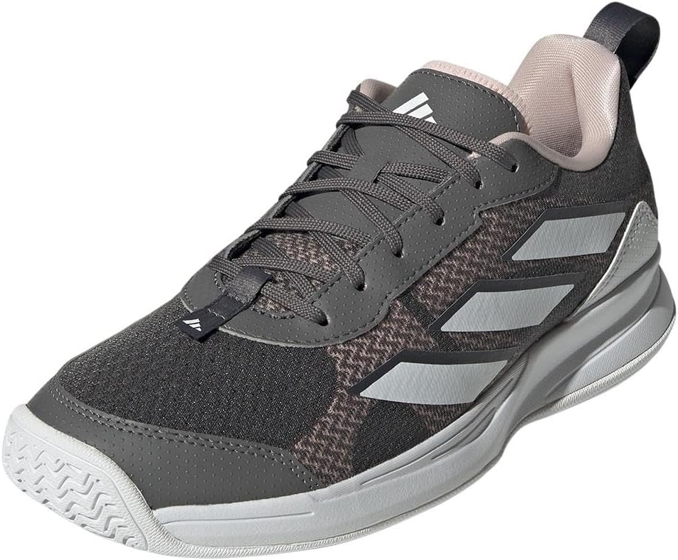image:imageadidas Womens Avaflash Low Tennis Sneakers Shoes WhiteSandy PinkWhiteSandy Pink