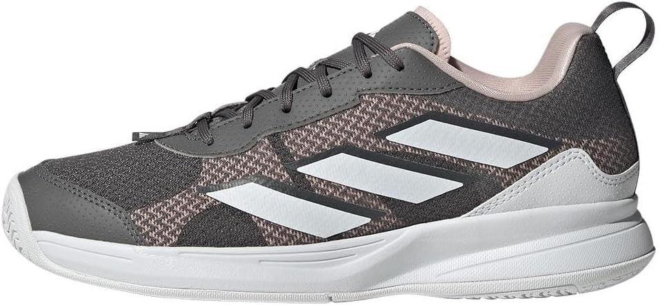 image:imageadidas Womens Avaflash Low Tennis Sneakers Shoes WhiteSandy PinkWhiteSandy Pink