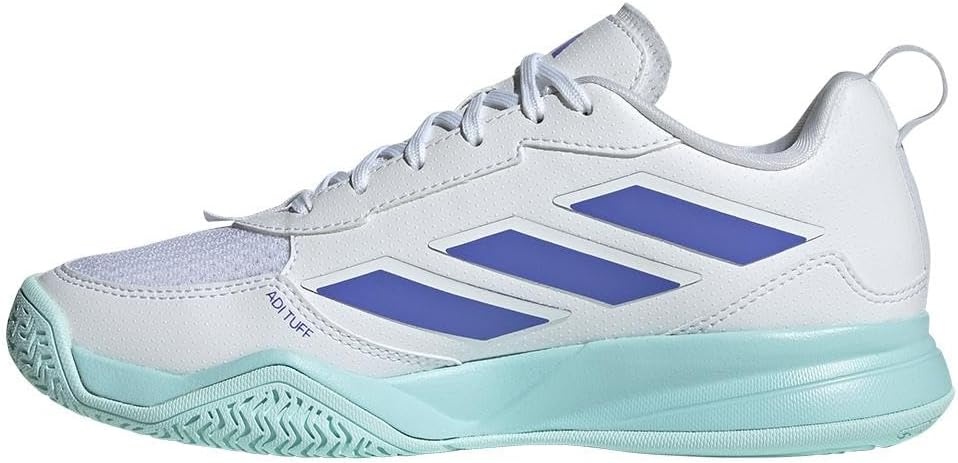 image:imageadidas Womens Avaflash Low Tennis Sneakers Shoes WhiteWhiteCobalt BlueSemi Flash Aqua