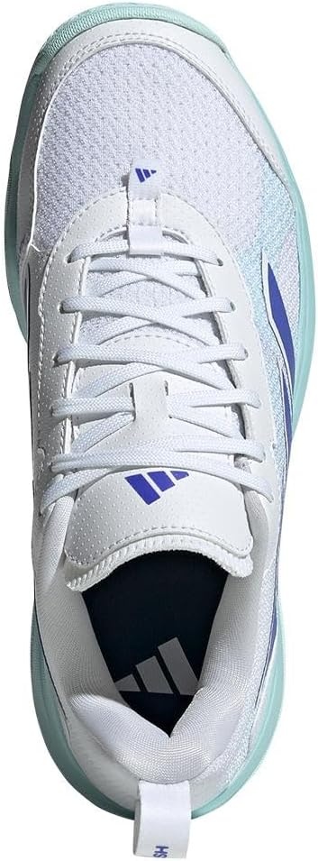 image:imageadidas Womens Avaflash Low Tennis Sneakers Shoes WhiteWhiteCobalt BlueSemi Flash Aqua