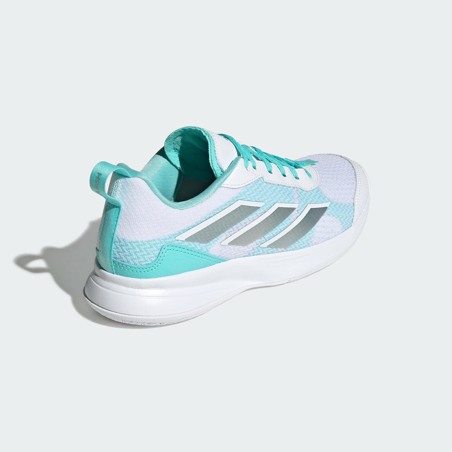 image:imageadidas Womens Avaflash Low Tennis Sneakers Shoes WhiteWhiteSilver MetallicFlash Aqua