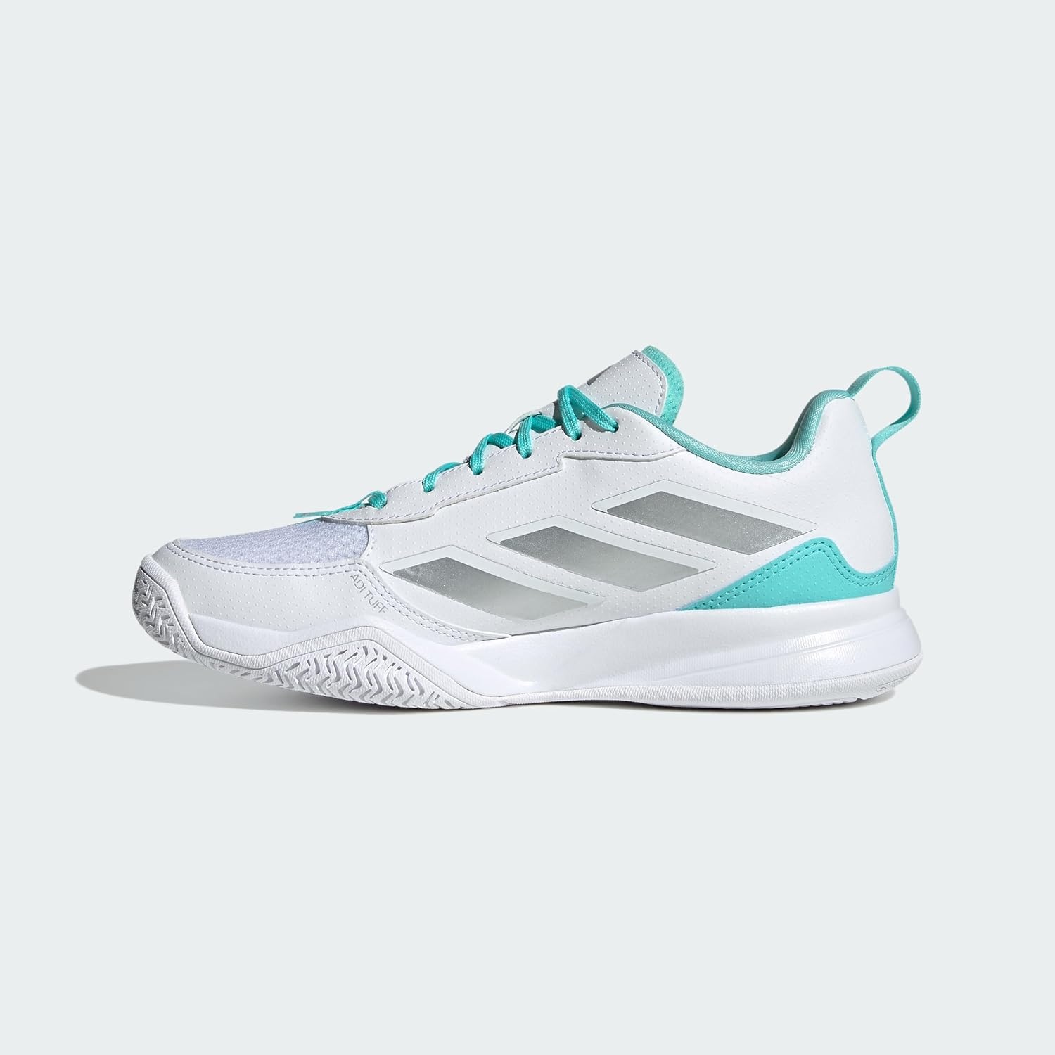 image:imageadidas Womens Avaflash Low Tennis Sneakers Shoes WhiteWhiteSilver MetallicFlash Aqua