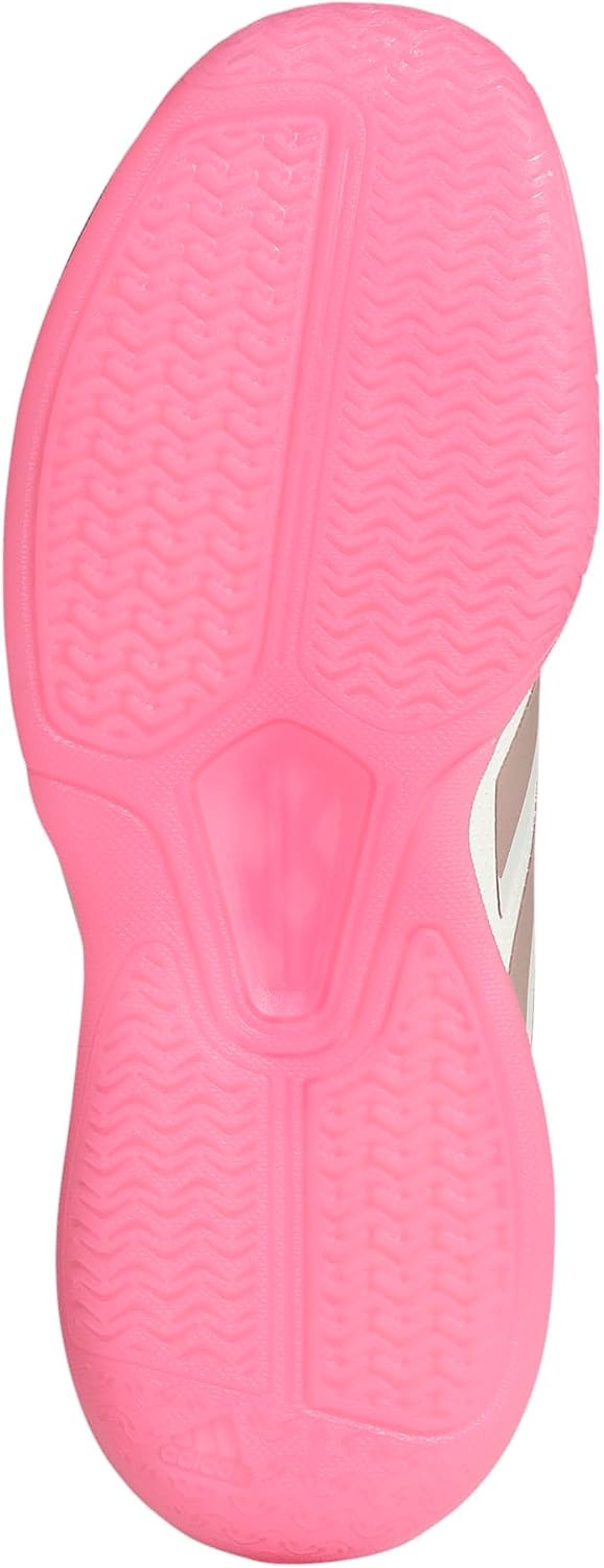 image:imageadidas Womens Avaflash Low Tennis Sneakers Shoes WhiteWhiteSilver MetallicLucid Pink