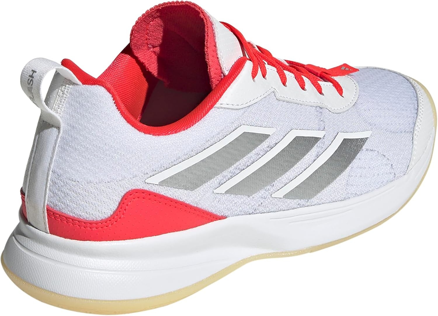 image:imageadidas Womens Avaflash Low Tennis Sneakers Shoes WhiteWhiteSilver MetallicLucid Red