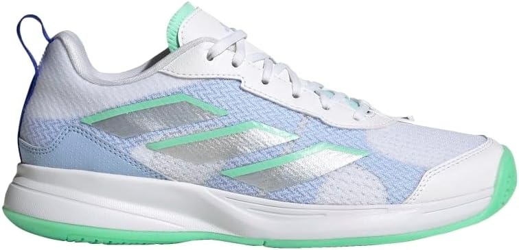 image:imageadidas Womens Avaflash Low Tennis Sneakers Shoes WhiteWhiteSilver MetallicPulse Mint