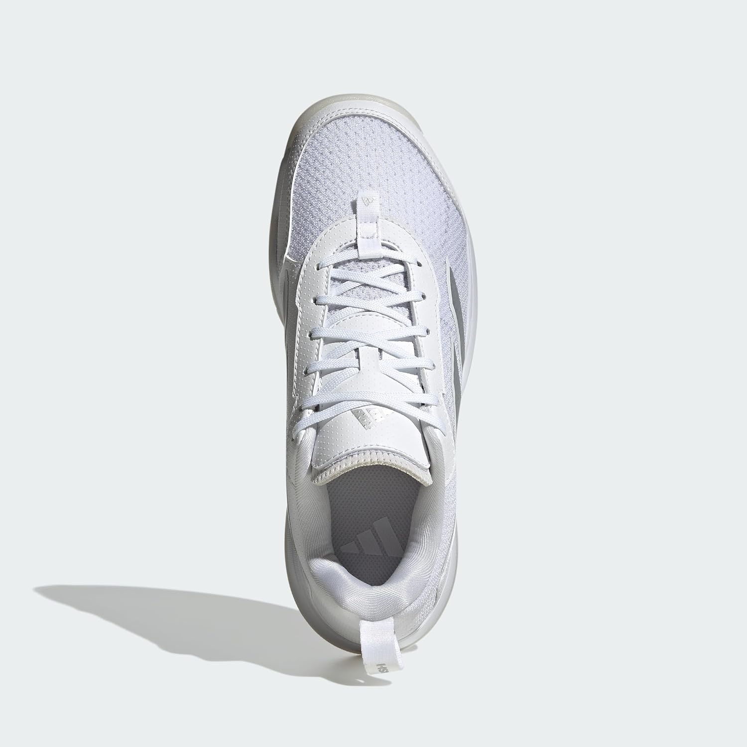 image:imageadidas Womens Avaflash Low Tennis Sneakers Shoes WhiteWhiteWhiteSilver Metallic