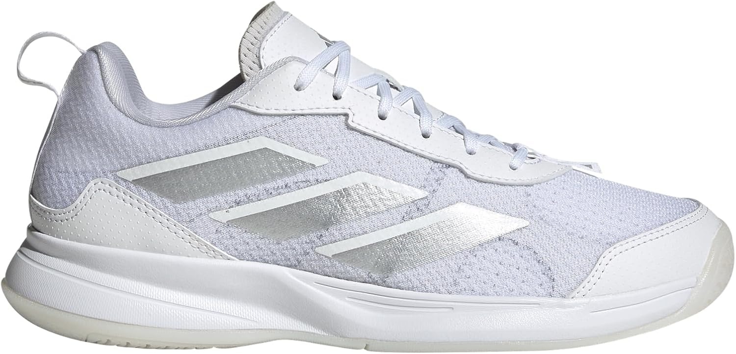 image:imageadidas Womens Avaflash Low Tennis Sneakers Shoes WhiteWhiteWhiteSilver Metallic