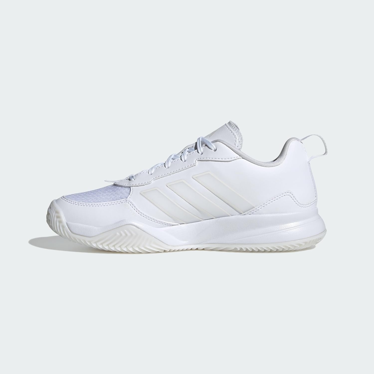 image:imageadidas Womens Avaflash Low Tennis Sneakers Shoes WhiteWhiteWhiteZero Metallic