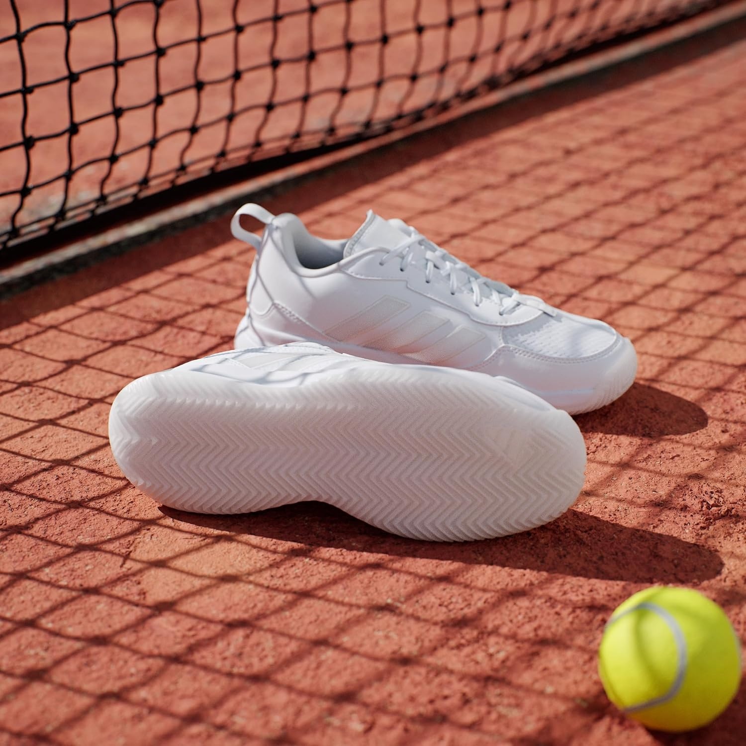 image:imageadidas Womens Avaflash Low Tennis Sneakers Shoes WhiteWhiteWhiteZero Metallic