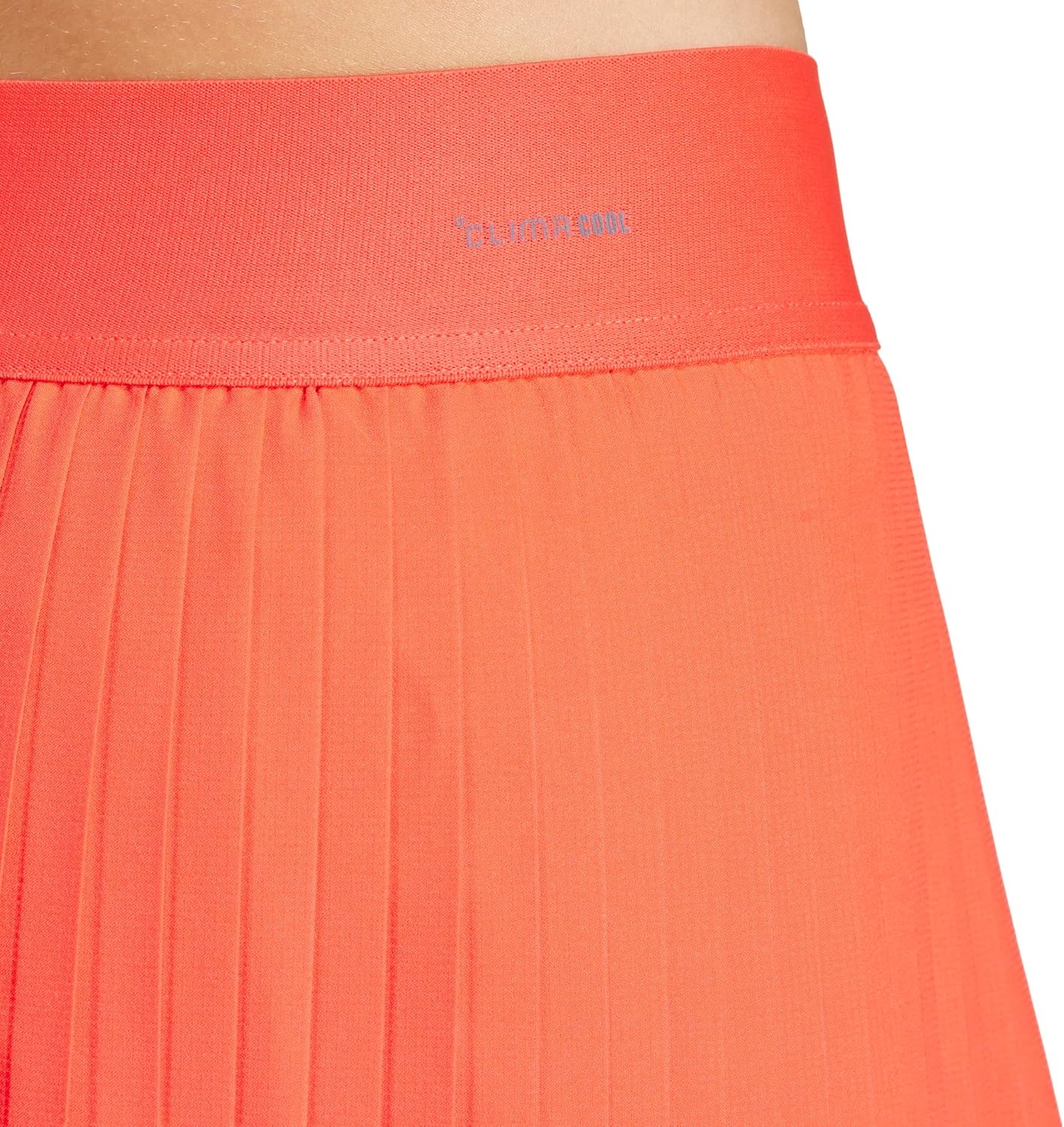 image:imageadidas Womens Club Tennis Climacool Pleated SkirtSemi Lucid Red