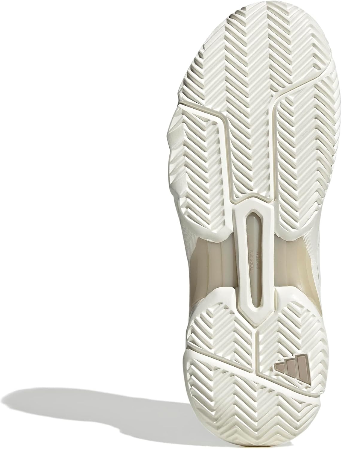 image:imageadidas Womens Courtjam Control 3 Tennis Sneakers Shoes White Tennis ShoesOff WhiteOff WhiteChampagne Metallic
