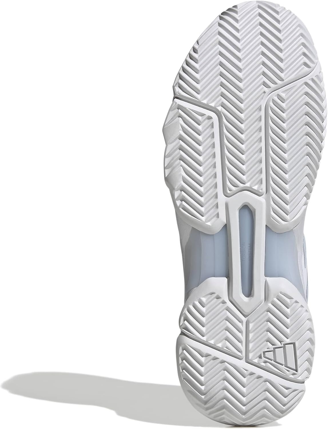 image:imageadidas Womens Courtjam Control 3 Tennis Sneakers Shoes White Tennis ShoesWhiteSilver Metallic