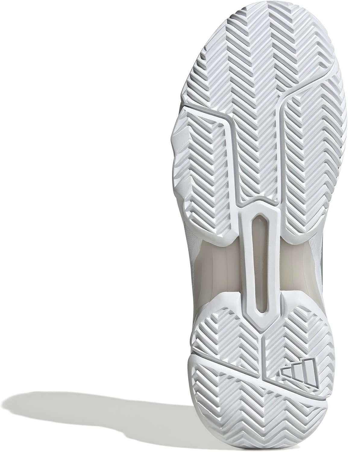 image:imageadidas Womens Courtjam Control 3 Tennis Sneakers Shoes White Tennis ShoesWhiteSilver MetallicGrey