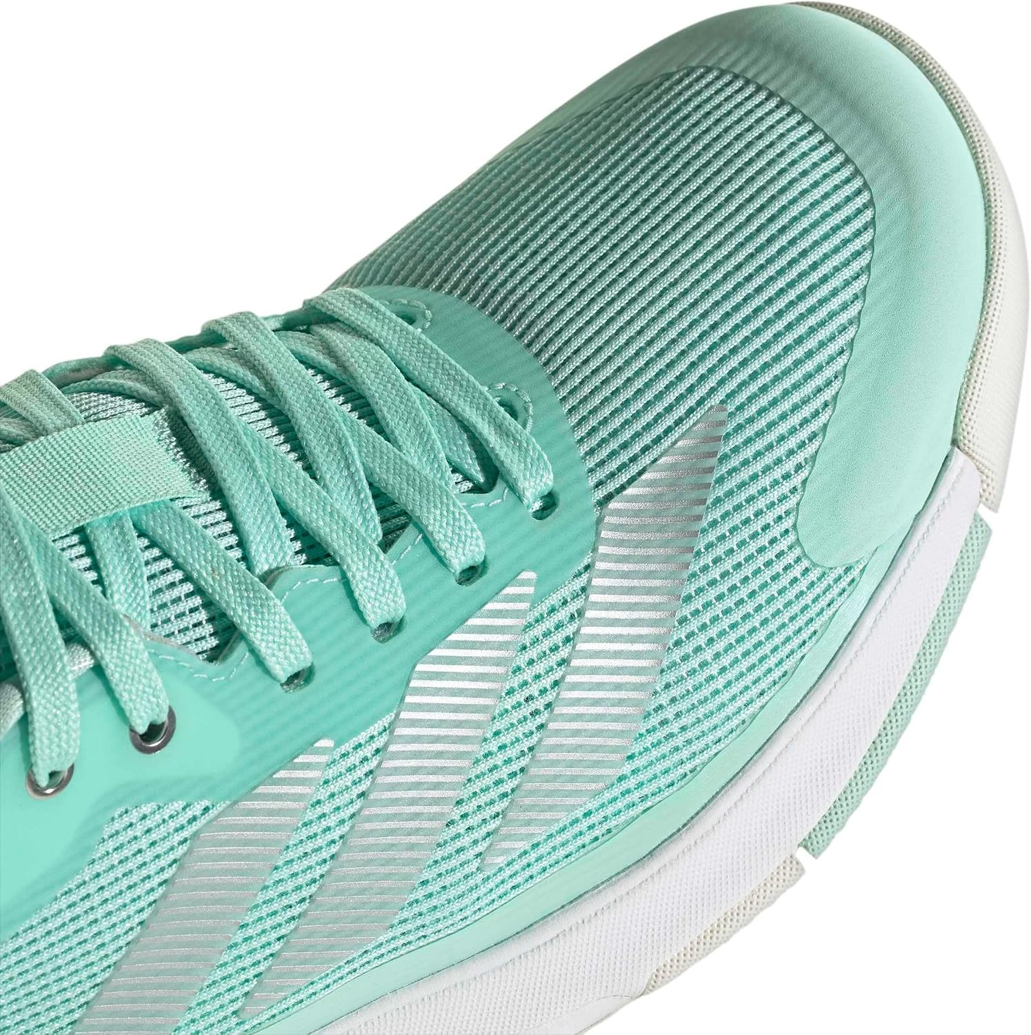 image:imageadidas Womens Crazyquick Lightstrike Padel Sneakers Shoes GreyClear MintSilver MetallicWhite