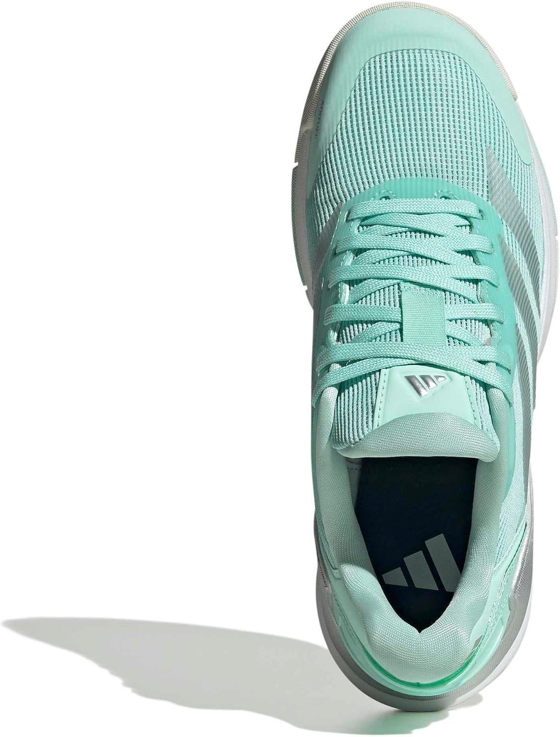 image:imageadidas Womens Crazyquick Lightstrike Padel Sneakers Shoes GreyClear MintSilver MetallicWhite