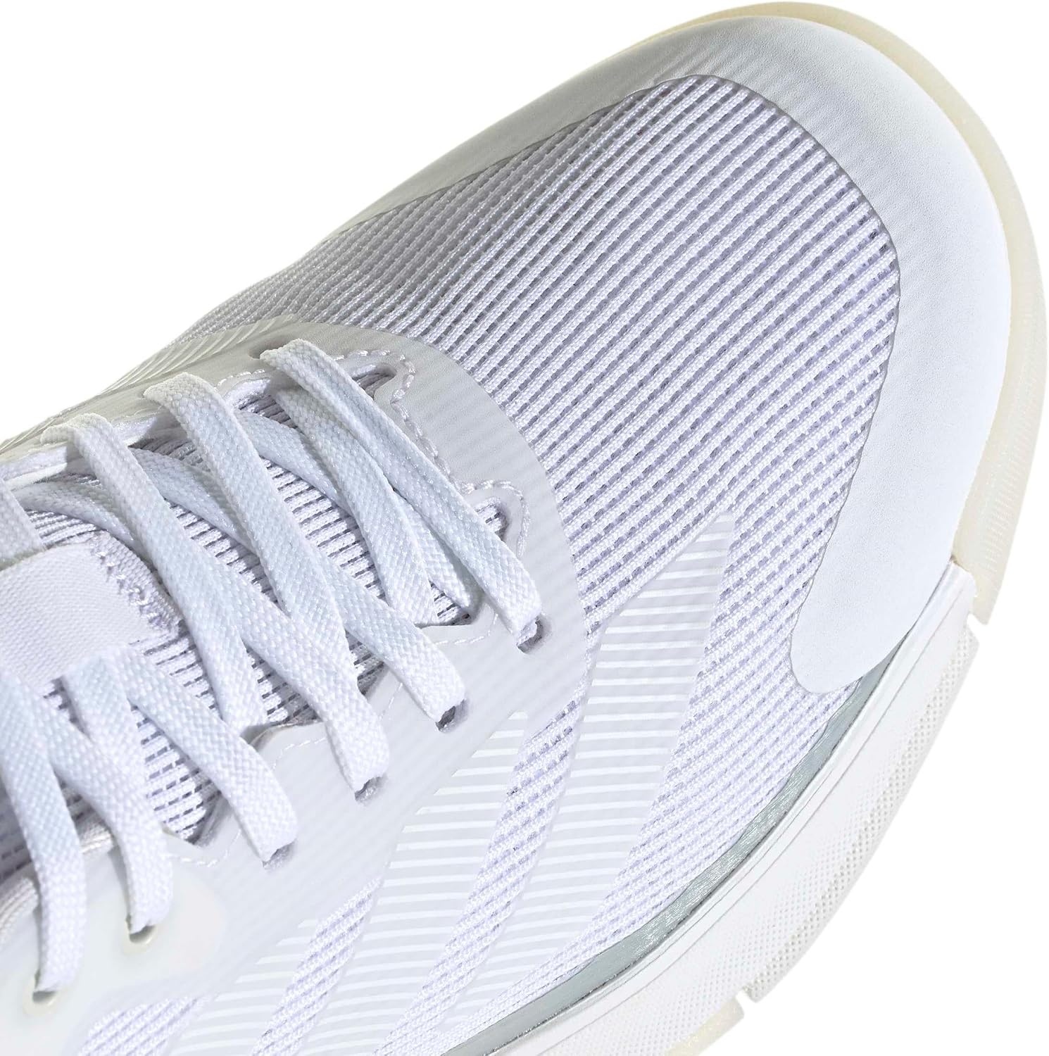 image:imageadidas Womens Crazyquick Lightstrike Padel Sneakers Shoes GreyWhiteWhiteZero Metallic