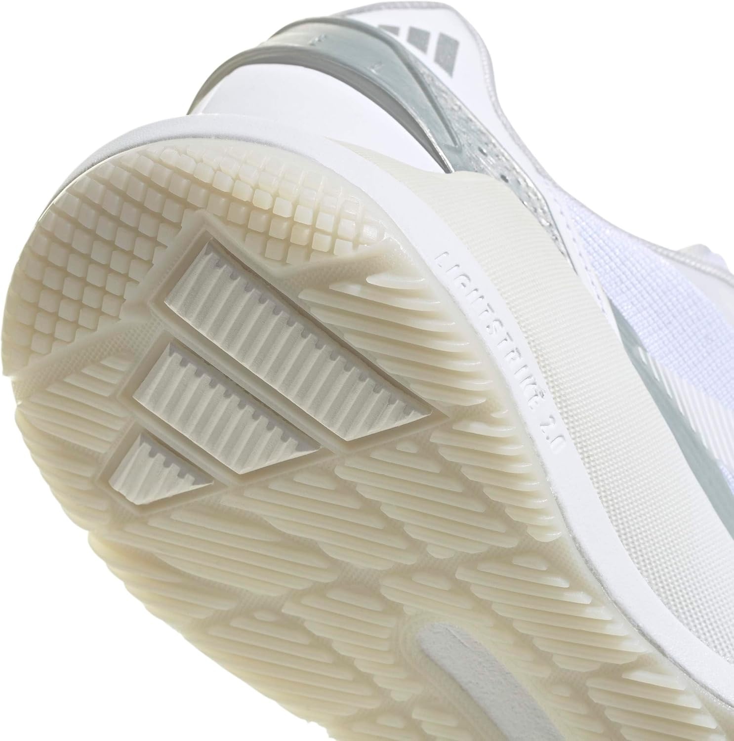 image:imageadidas Womens Crazyquick Lightstrike Padel Sneakers Shoes GreyWhiteWhiteZero Metallic
