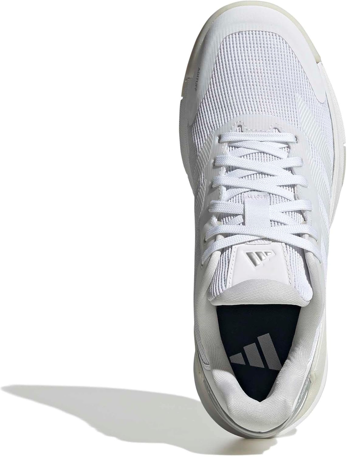 image:imageadidas Womens Crazyquick Lightstrike Padel Sneakers Shoes GreyWhiteWhiteZero Metallic
