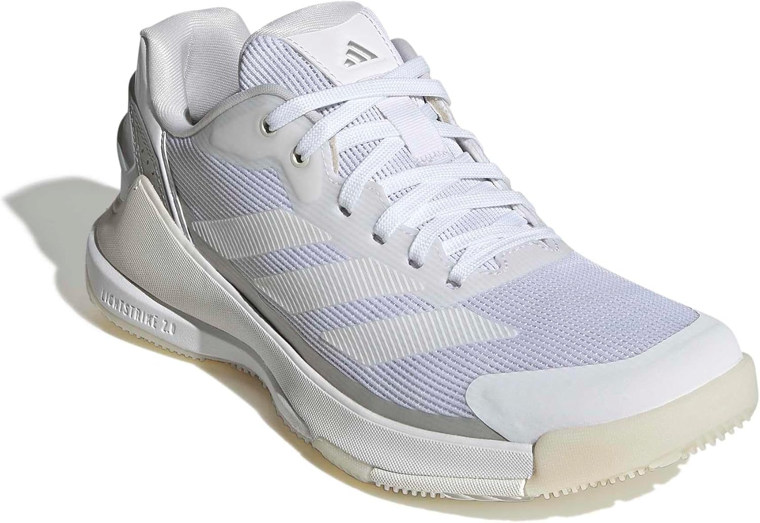 image:imageadidas Womens Crazyquick Lightstrike Padel Sneakers Shoes GreyWhiteWhiteZero Metallic