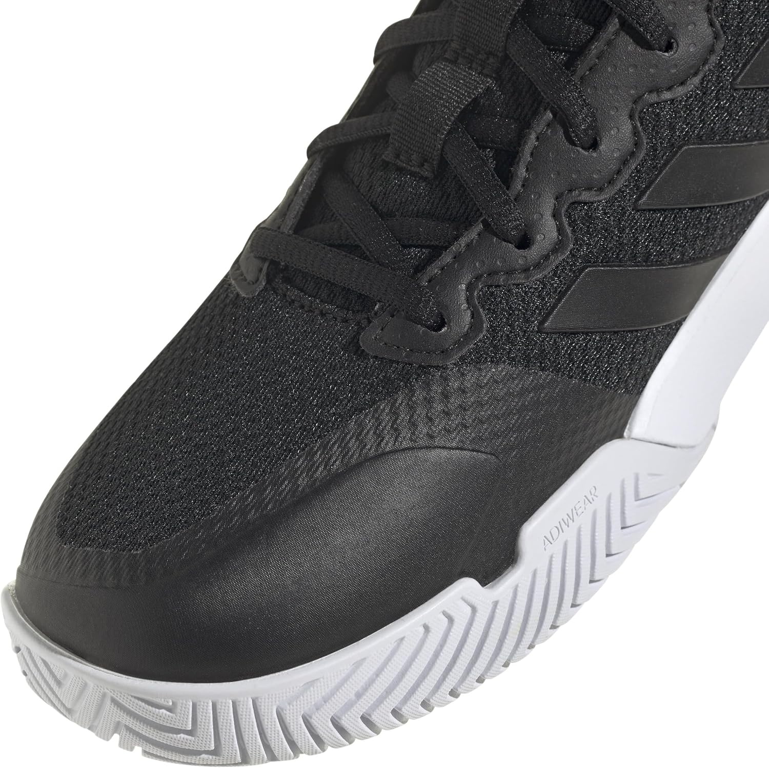 image:imageadidas Womens Gamecourt 2 Tennis ShoesCore BlackCore BlackSilver Metallic