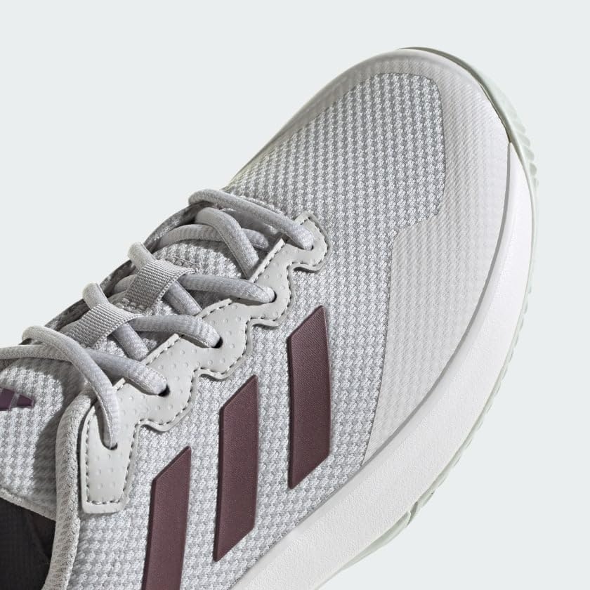 image:imageadidas Womens Gamecourt 2 Tennis ShoesGreyAurora MetallicWhite