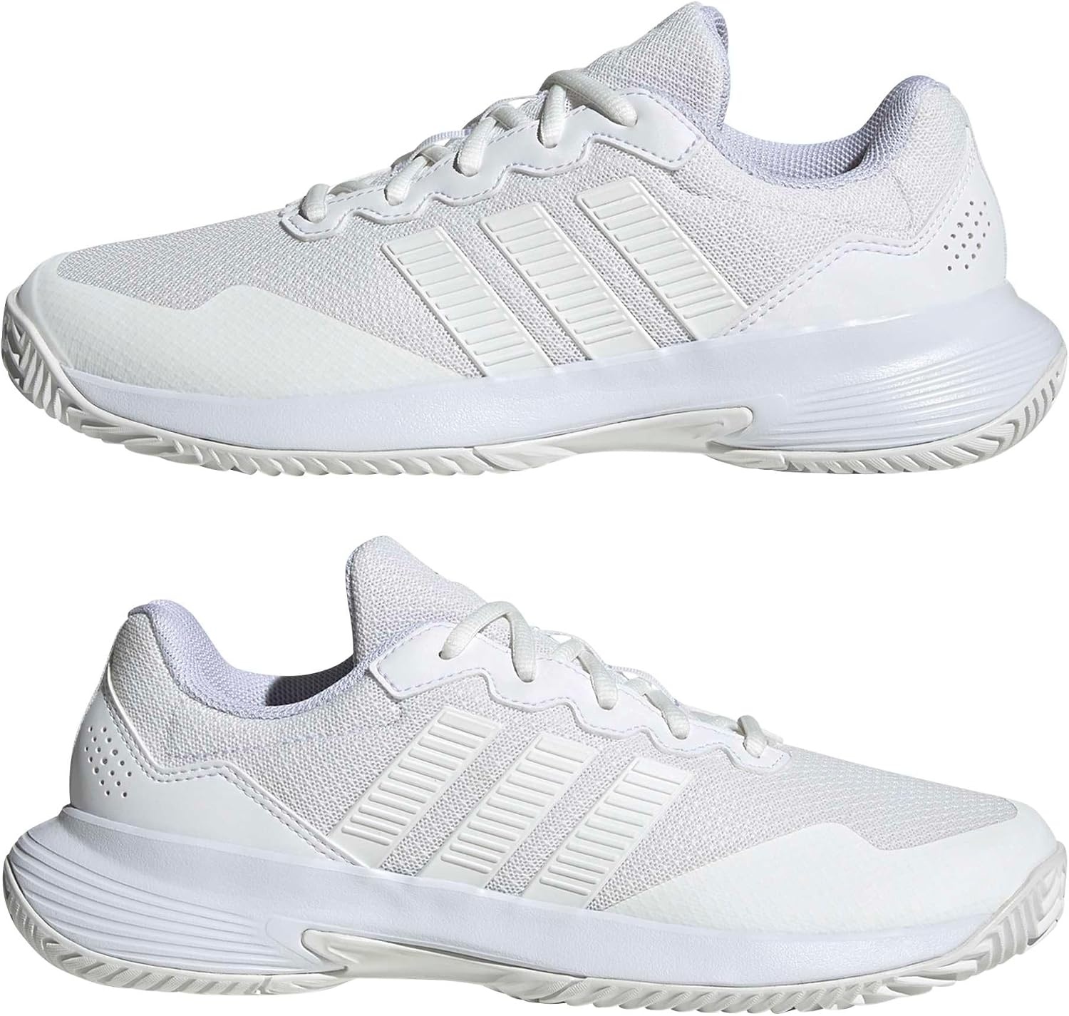 image:imageadidas Womens Gamecourt 2 Tennis ShoesWhiteBlush PinkWhite
